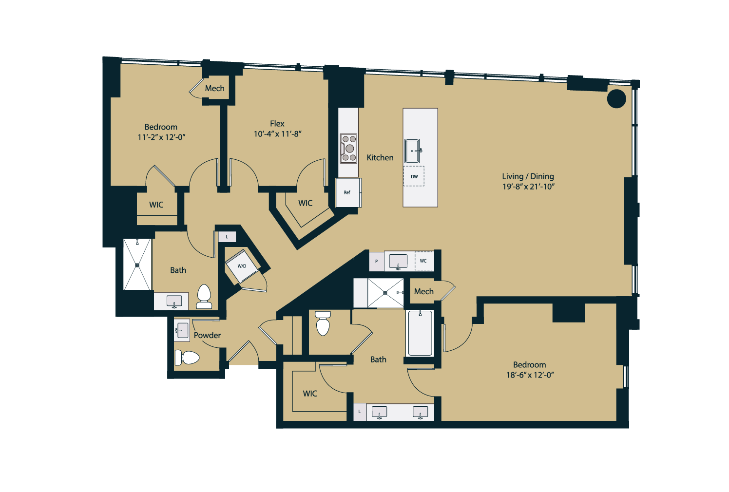Floor plan layout diagram for PH4a